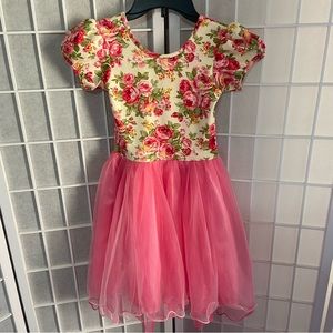 Wenchoice Size Large Floral Little Girls Dress